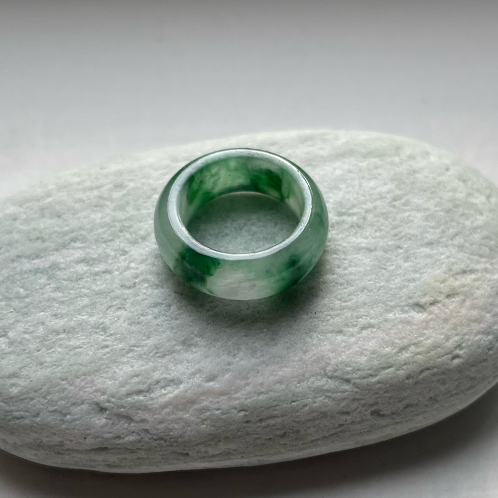 JADE l Jadeite Jade Barrel charm spacer - dainty size